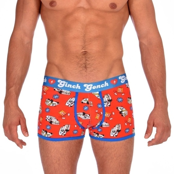 GINCH Gonch EMT Trunks Live Like a kid! Statement Graphic Underwear Trunks - Picture 1 of 8